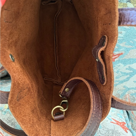 Portland Leather Mini Tote Bag with Crossbody Strap - Picture 8 of 8